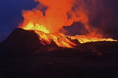 Volcan du Geldingadalir - Eruption paroxysmique du 1er Juillet 2021 - 1mn 17s